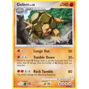 Golem 19/99 Pokemon TCG Platinum Arceus