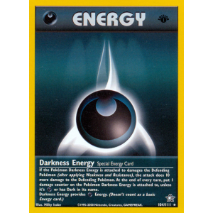 Darkness Energy 104/111 Pokemon TCG Neo Neo Genesis