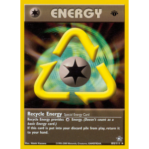 Recycle Energy 105/111 Pokemon TCG Neo Neo Genesis