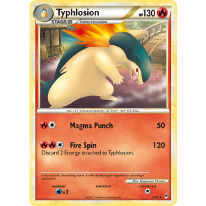 Typhlosion 35/95 Pokemon TCG HeartGold & SoulSilver Call of Legends