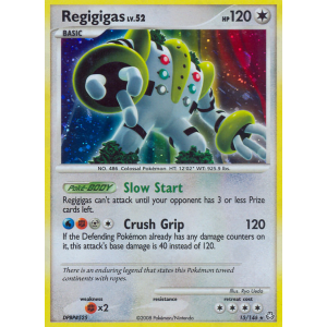 Rare Holo Regigigas 15/146 Pokemon TCG Diamond & Pearl Legends Awakened