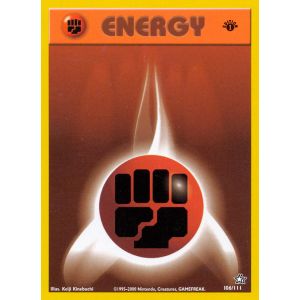  Fighting Energy 106/111 Pokemon TCG Neo Neo Genesis