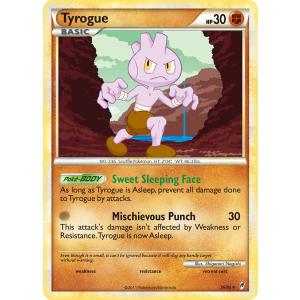 Tyrogue 36/95 Pokemon TCG HeartGold & SoulSilver Call of Legends