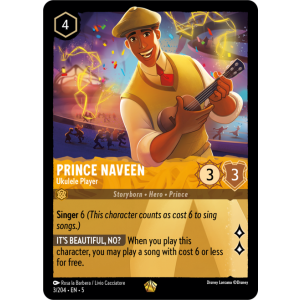 Prince Naveen - Ukulele Player 3/204 Disney Lorcana TCG Shimmering Skies