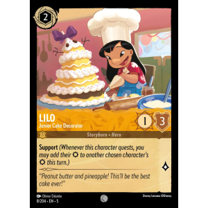 Lilo - Junior Cake Decorator 8/204 Disney Lorcana TCG Shimmering Skies