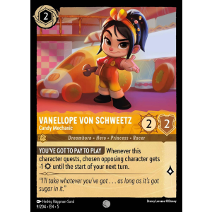 Vanellope von Schweetz - Candy Mechanic 9/204 Disney Lorcana TCG Shimmering Skies