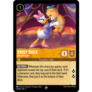 Super Rare Daisy Duck - Donald's Date 16/204 Disney Lorcana TCG Shimmering Skies