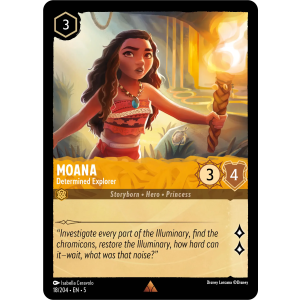 Moana - Determined Explorer 18/204 Disney Lorcana TCG Shimmering Skies