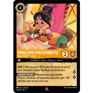 Vanellope von Schweetz - Sugar Rush Princess 19/204 Disney Lorcana TCG Shimmering Skies