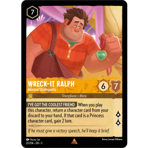 Wreck-It Ralph - Admiral Underpants 21/204 Disney Lorcana TCG Shimmering Skies