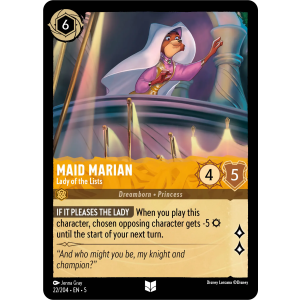 Maid Marian - Lady of the Lists 22/204 Disney Lorcana TCG Shimmering Skies