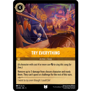 Try Everything 25/204 Disney Lorcana TCG Shimmering Skies