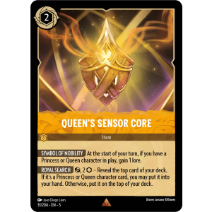 Queen's Sensor Core 31/204 Disney Lorcana TCG Shimmering Skies