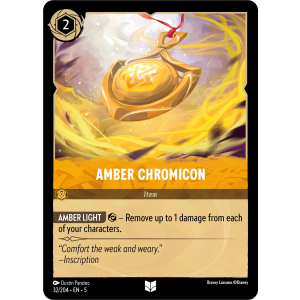 Amber Chromicon 32/204 Disney Lorcana TCG Shimmering Skies