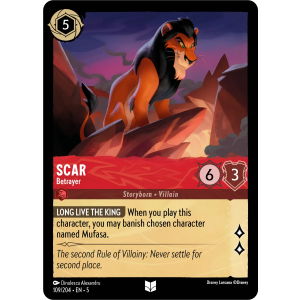 Scar - Betrayer 109/204 Disney Lorcana TCG Shimmering Skies