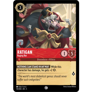 Ratigan - Raging Rat 113/204 Disney Lorcana TCG Shimmering Skies