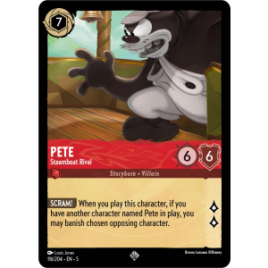 Super Rare Pete - Steamboat Rival 116/204 Disney Lorcana TCG Shimmering Skies