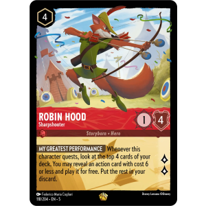 Legendary Robin Hood - Sharpshooter 118/204 Disney Lorcana TCG Shimmering Skies