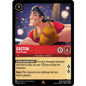 Gaston - Pure Paragon 119/204 Disney Lorcana TCG Shimmering Skies