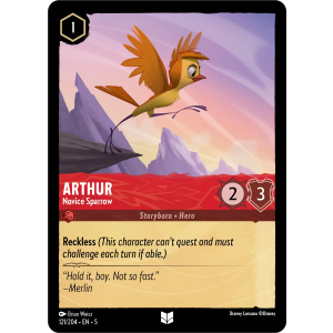 Arthur - Novice Sparrow 121/204 Disney Lorcana TCG Shimmering Skies