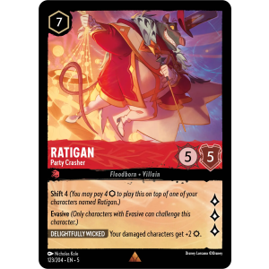 Ratigan - Party Crasher 123/204 Disney Lorcana TCG Shimmering Skies