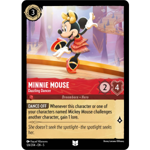 Minnie Mouse - Dazzling Dancer 126/204 Disney Lorcana TCG Shimmering Skies