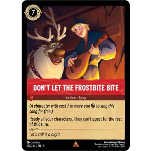 Don't Let the Frostbite Bite 129/204 Disney Lorcana TCG Shimmering Skies