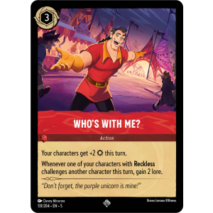 Super Rare Who's With Me 131/204 Disney Lorcana TCG Shimmering Skies