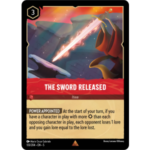 The Sword Released 133/204 Disney Lorcana TCG Shimmering Skies