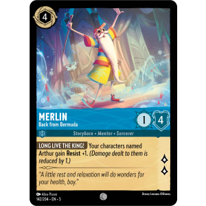 Merlin - Back from Bermuda 142/204 Disney Lorcana TCG Shimmering Skies