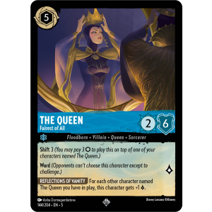 Super Rare The Queen - Fairest of All 144/204 Disney Lorcana TCG Shimmering Skies