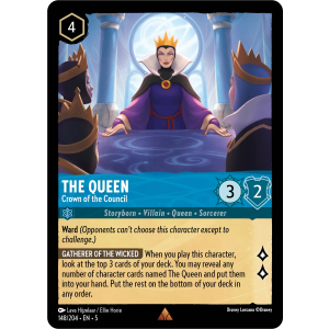 The Queen - Crown of the Council 148/204 Disney Lorcana TCG Shimmering Skies