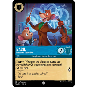 Basil - Practiced Detective 153/204 Disney Lorcana TCG Shimmering Skies