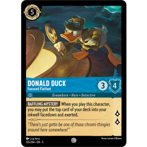 Donald Duck - Focused Flatfoot 155/204 Disney Lorcana TCG Shimmering Skies