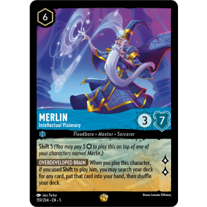 Legendary Merlin - Intellectual Visionary 159/204 Disney Lorcana TCG Shimmering Skies