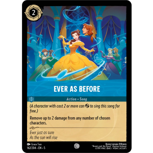 Ever as Before 162/204 Disney Lorcana TCG Shimmering Skies