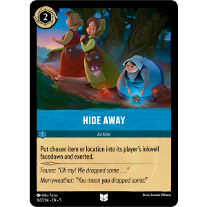 Hide Away 163/204 Disney Lorcana TCG Shimmering Skies