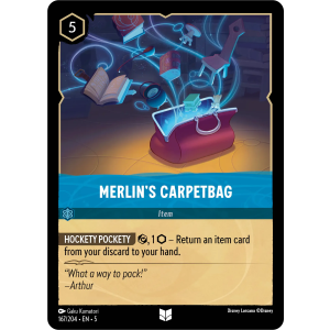 Merlin's Carpetbag 167/204 Disney Lorcana TCG Shimmering Skies