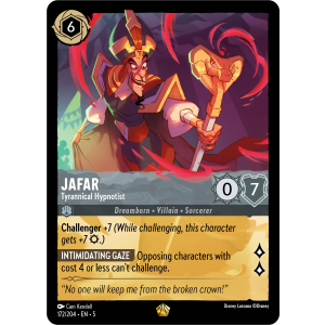 Legendary Jafar - Tyrannical Hypnotist 172/204 Disney Lorcana TCG Shimmering Skies