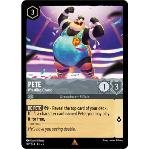 Pete - Wrestling Champ 187/204 Disney Lorcana TCG Shimmering Skies