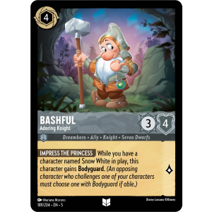 Bashful - Adoring Knight 189/204 Disney Lorcana TCG Shimmering Skies