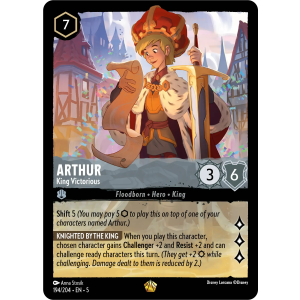 Legendary Arthur - King Victorius 194/204 Disney Lorcana TCG Shimmering Skies