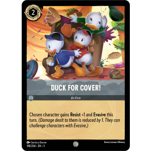 Duck For Cover! 198/204 Disney Lorcana TCG Shimmering Skies