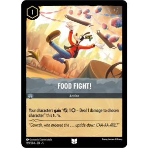 Food Fight! 199/204 Disney Lorcana TCG Shimmering Skies