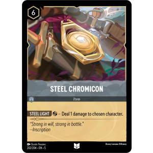 Steel Chromicon 202/204 Disney Lorcana TCG Shimmering Skies