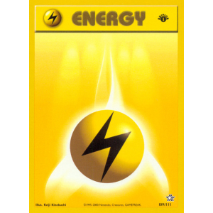  Lightning Energy 109/111 Pokemon TCG Neo Neo Genesis