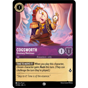 Cogsworth - Illuminary Watchman 37/204 Disney Lorcana TCG Shimmering Skies