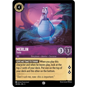 Merlin - Turtle 38/204 Disney Lorcana TCG Shimmering Skies