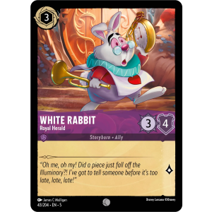 White Rabbit - Royal Herald 43/204 Disney Lorcana TCG Shimmering Skies