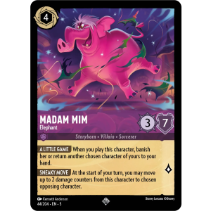 Super Rare Madam Mim - Elephant 44/204 Disney Lorcana TCG Shimmering Skies